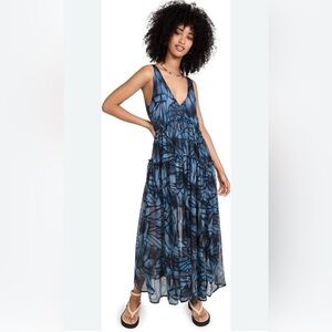 Free People Julianna Maxi Dress, Tiered Design, Boho, Cottage, Coastal SZ XS